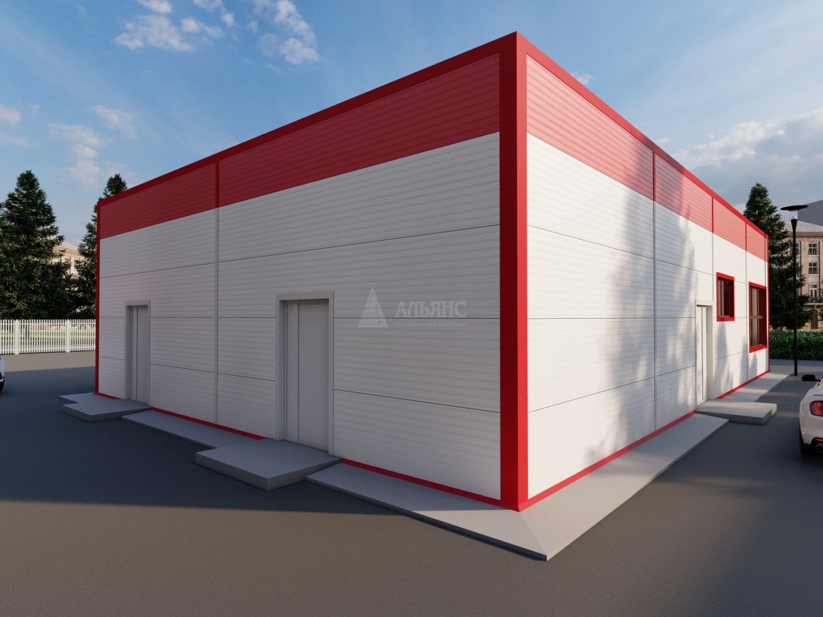 3D визуализация Кафе из сэндвич-панелей - фото 4