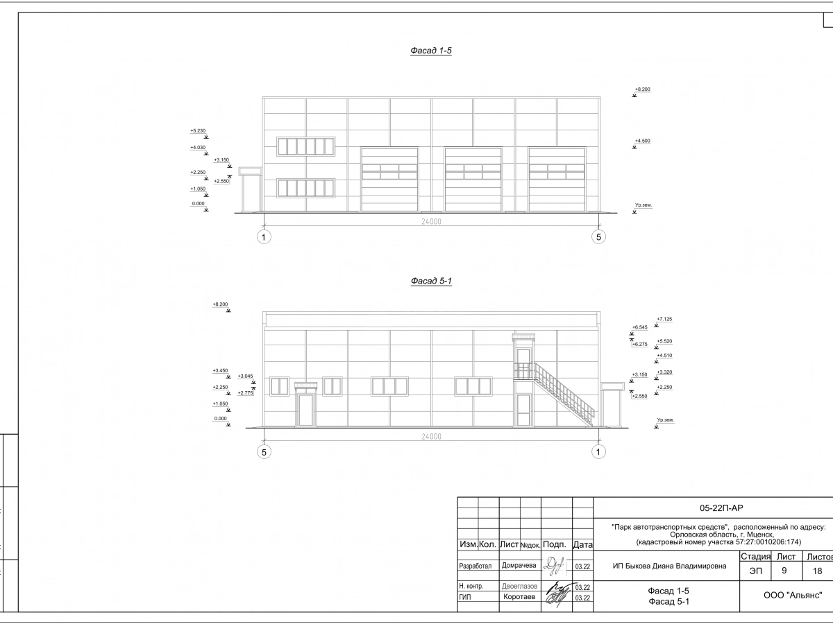 Планировка СТО с АБК из сэндвич-панелей -  фото 12