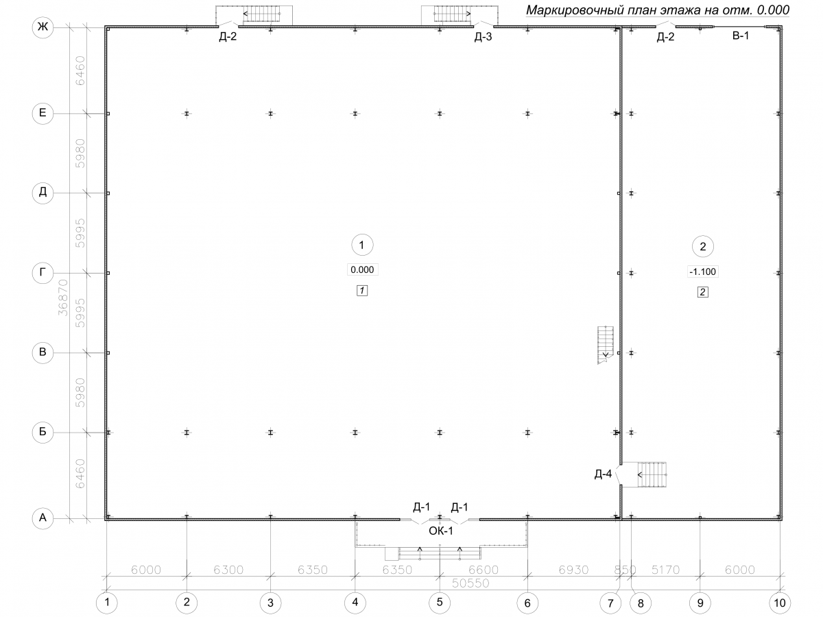 Планировка Торговый центр из сэндвич-панелей -  фото 1