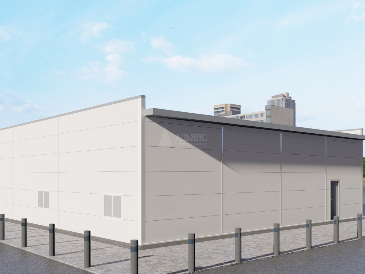 3D визуализация Проект музея из сэндвич-панелей - фото 5